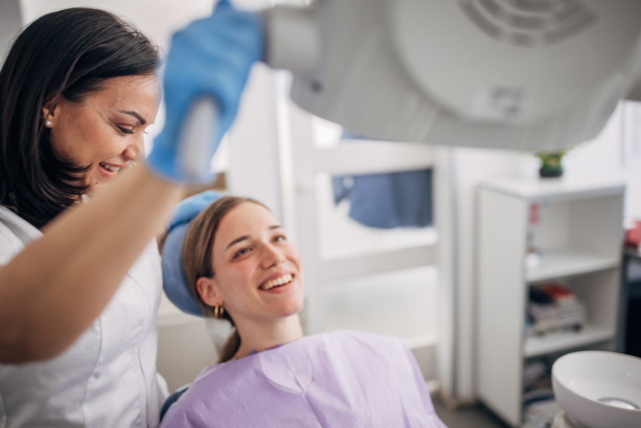 Young woman at the dentist Young woman at the dentist